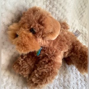 Aurora World Light Brown Plush Terrier Puppy Dog Stuffed Animal Toy